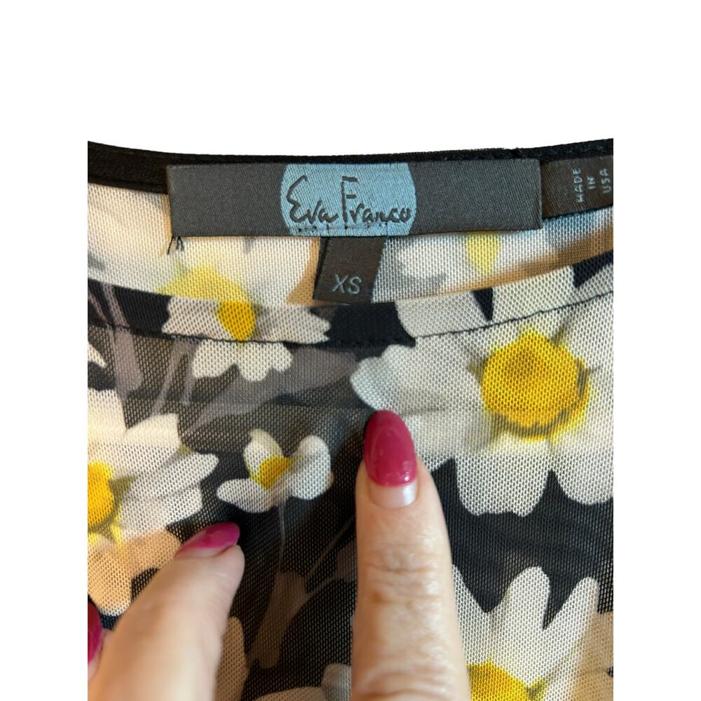 Anthropologie Eva Franco Daisy Floral Top - Size XS - Picture 2 of 15